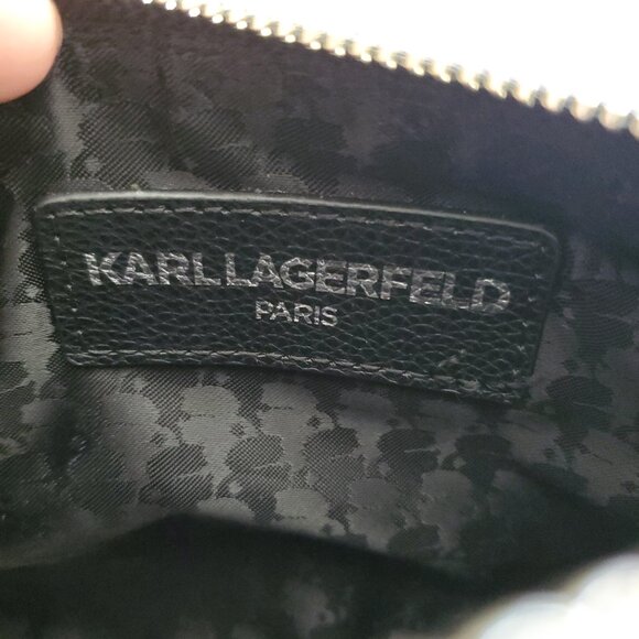 Karl Lagerfeld Paris Adele Faux Leather Rainbow Logo Crossbody Bag - Picture 15 of 16